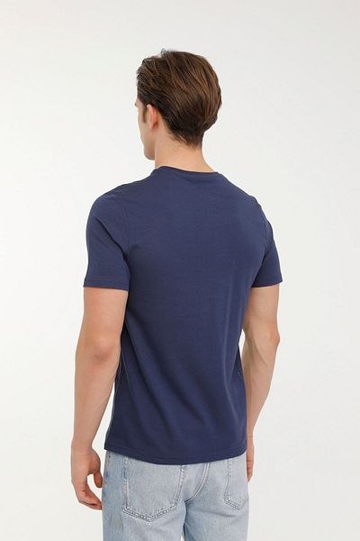 Kinetix Tricou cu mânecă scurtă bleumarin pentru bărbați - Casual