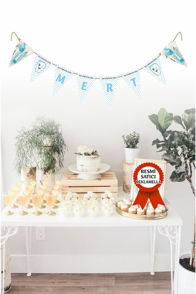 reklamella Kişiye Özel Dişim Çıktı Diş Buğdayı Partisi İsimli Yazılı Banner D...