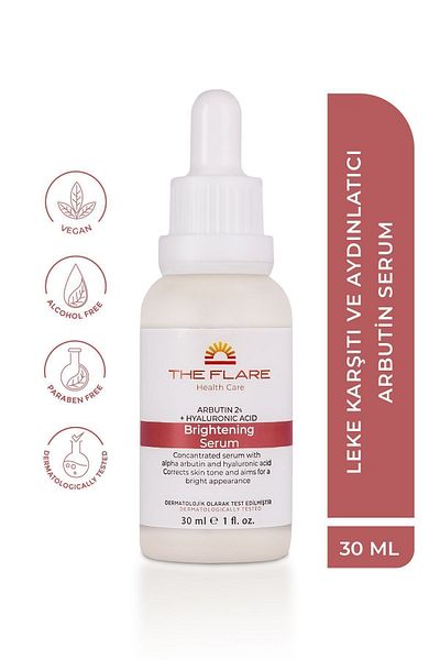 The Flare Health Care Anti-Stain Skin Tone Evening Skin Care Serum 30 ml (ARBUTIN 2% HYALURONIC ACID)