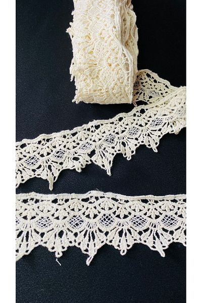 Ozpas Cream Ecru Guipure Edge - 5cm Width 3m