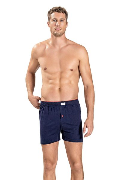 Jiber Ανδρική πετσέτα Navy Blue, βαμβακερή ζώνη 6 τεμαχίων Boxer 127