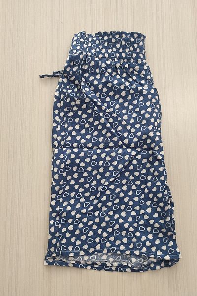 nasbina Pantaloni scurti elastici lați, din bumbac pieptănat, imprimați cu buzunare