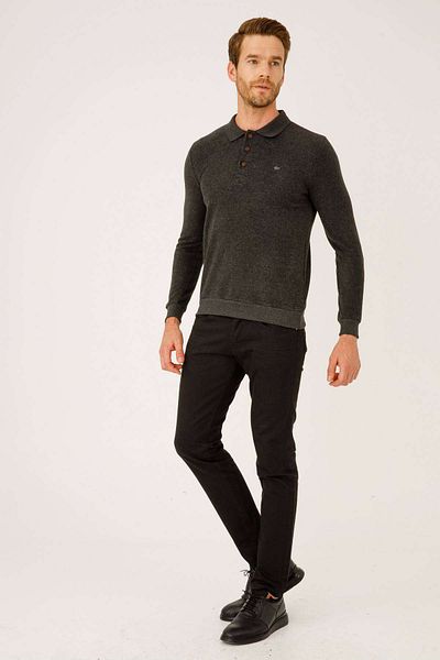 İgs Ανδρικά πλεκτά Anthracite Standard Polo Neck