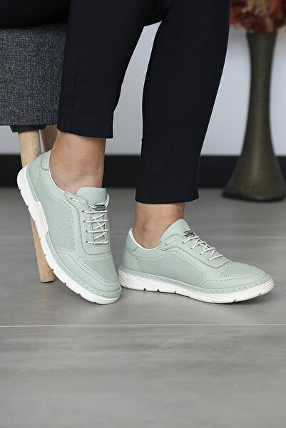 Cooliza Comfortable Genuine Leather Women's Casual Shoes - Rubber Laces