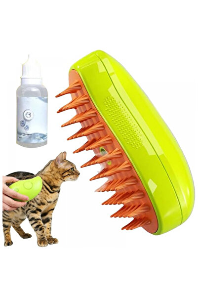 mercanpet مشط شعر القطط بالبخار مع بخاخ للكلاب