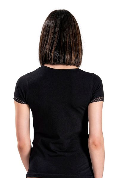 Jiber Women's Black V-Neck Undershirt 536