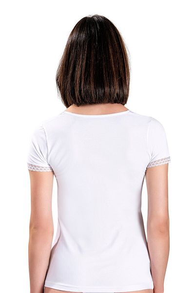 Jiber Women's White V-Neck Undershirt 536