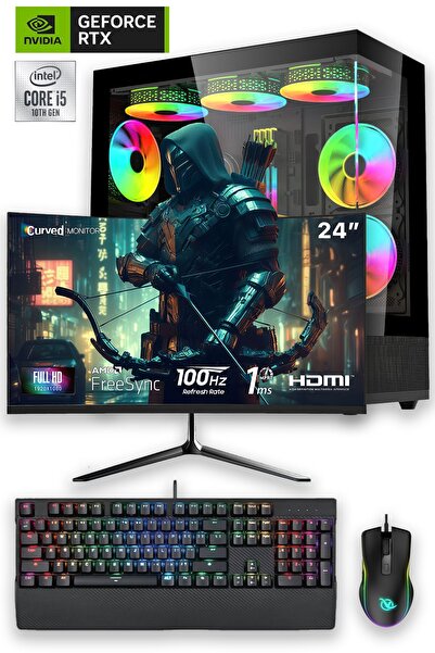 IZOLY E-vix Anubis I5-12400f 32gb 512gb M.2 Nvme Rt 3060 Ti 8gb 24" Oyuncu Ma...