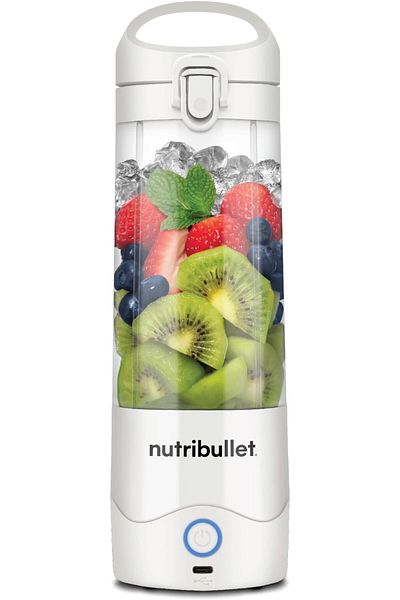 Nutribullet Portable Blender 475ml for Protein Shake, Smoothie, Frozen Fruit & Ice, Off White