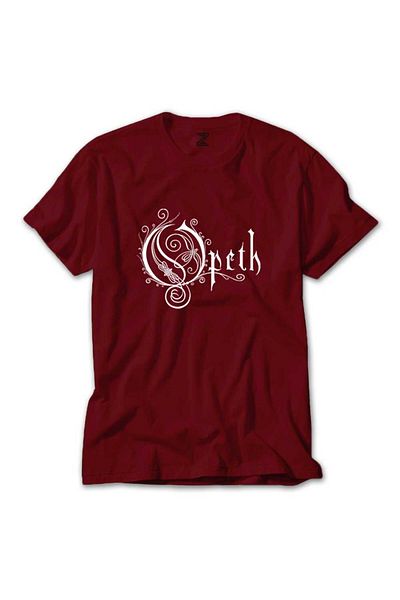Z zepplin Λευκό κόκκινο T-shirt με λογότυπο Opeth