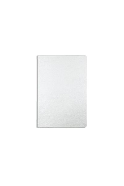 KESKİN COLOR 13.5x19.5 Thermo Leather Lined Hardcover Notebook Elegant - White