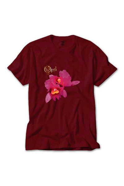 Z zepplin Κόκκινο μπλουζάκι με σχέδιο Opeth Orchid