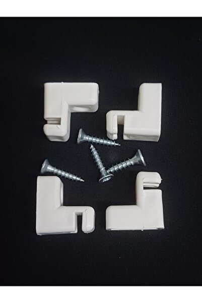 ATMACA TUHAFİYE 4 picioare 4 șuruburi Tijă de perdea Montarea piciorului