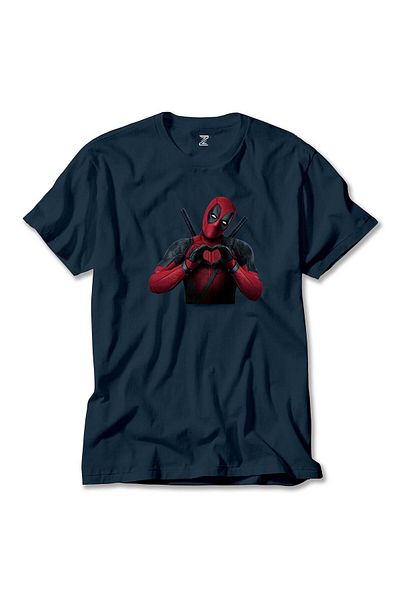 Z zepplin Μπλουζάκι Navy Blue Deadpool Love