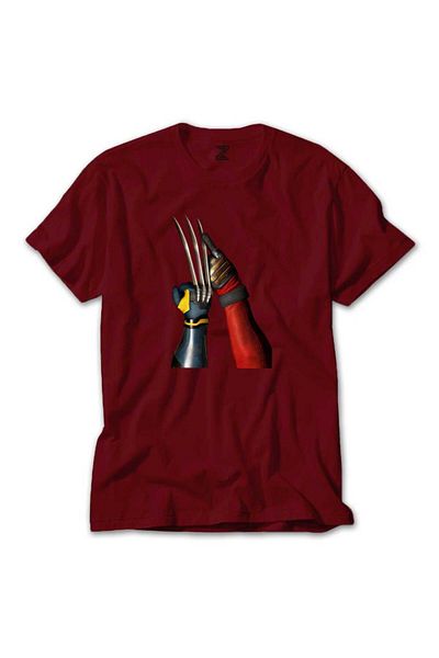 Z zepplin Κόκκινο μπλουζάκι με μοτίβο αφίσας Deadpool Wolverine