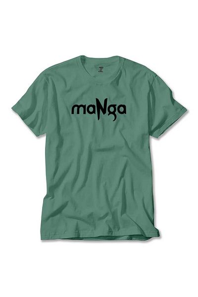 Z zepplin MaNga Black - Text Green T-Shirt