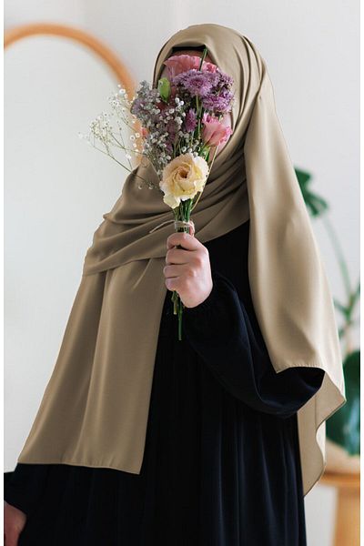 suhneva Medina Silk Shawl Beige (ΜΕΓΑΛΟ ΜΕΓΕΘΟΣ)