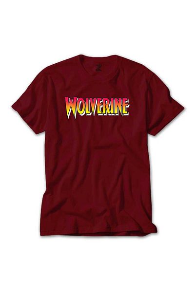 Z zepplin Κόκκινο T-shirt Wolverine Colorful Text