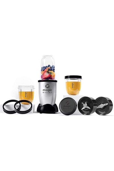 Magic Bullet Magic Bullet Multi-Function High Speed Blender, 400 W, 9 Piece Accessories, Silver, MB4-1012