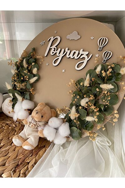 Pırıltılı Dizaynlar Bej Kapı Süsü