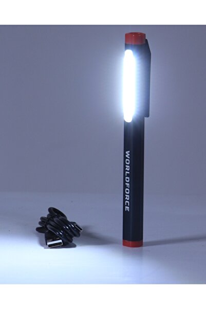 Worldforce 300LM KALEM TİPİ LED FENER  ŞARJLI COB+JİNGRUİ LED 650mAh Oto Ekspertiz Lambası