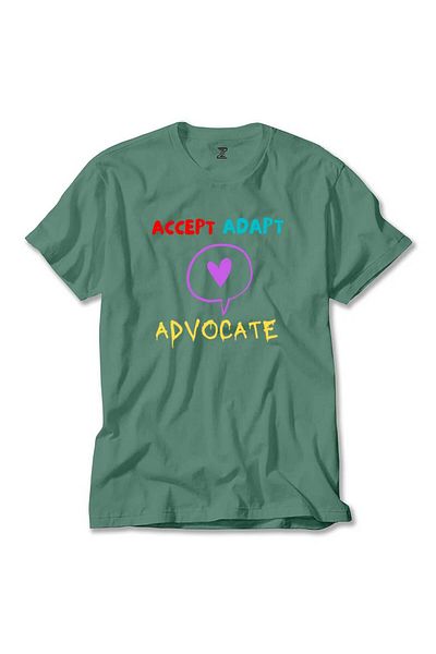 Z zepplin Green Accept Adapt Advocate T-Shirt