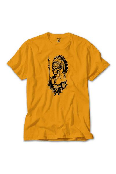 Z zepplin Κίτρινο T-shirt Skull Warriors Native American