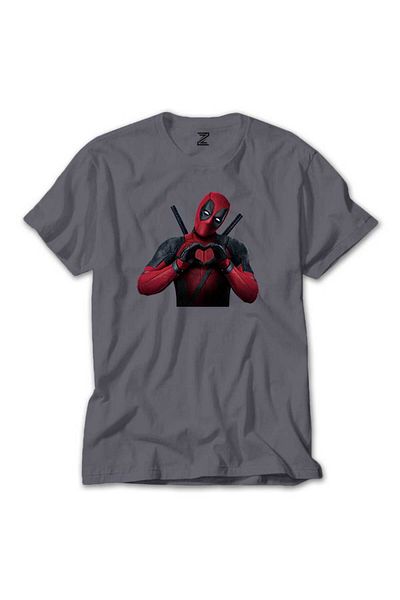 Z zepplin Γκρι μπλουζάκι Deadpool Love