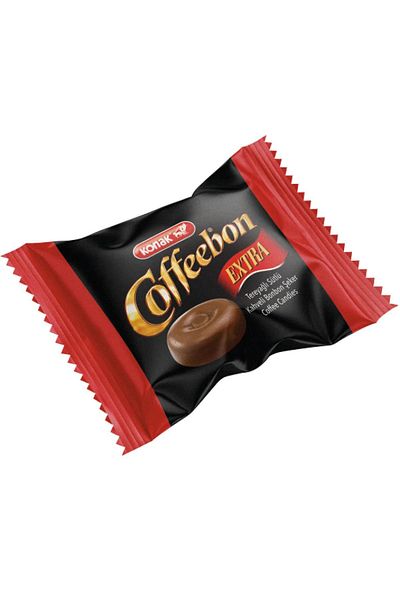 KONAK Coffeebon Extra 350 Gr - Pvc Acetate Box, Bonbon Sugar with Milk and Butter Coffee