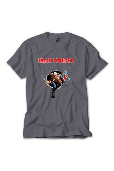 Z zepplin Iron Maiden Trooper - Γκρι T-Shirt