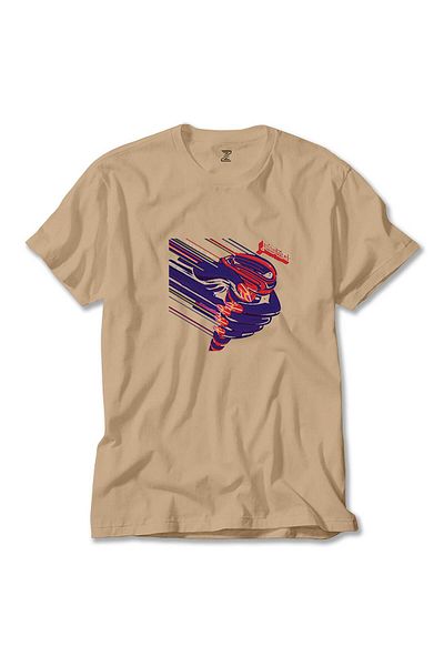 Z zepplin Judas Priest Turbo Cream T-Shirt - Comfortable Fit