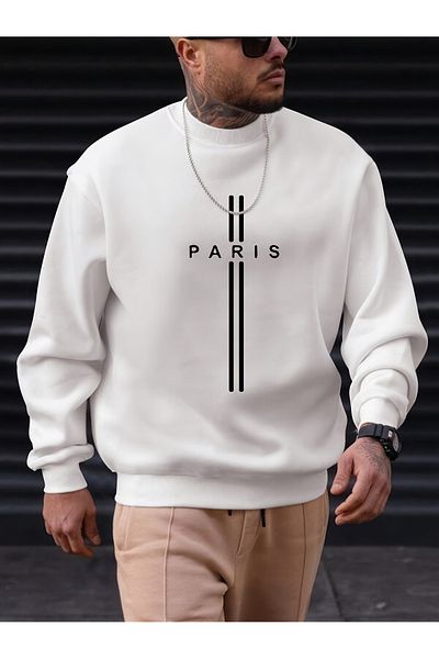 Let's Wear Φούτερ με στάμπα Paris Oversize Rose Gold