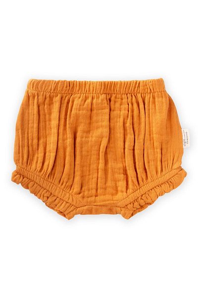 Cigit Orangefarbene Shorts mit Rüschen, 0–2 Jahre