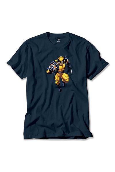 Z zepplin Wolverine Warrior - Navy Blue T-shirt
