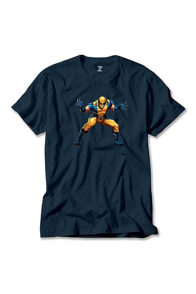 Z zepplin Μπλουζάκι με πορτραίτο Navy Blue Wolverine