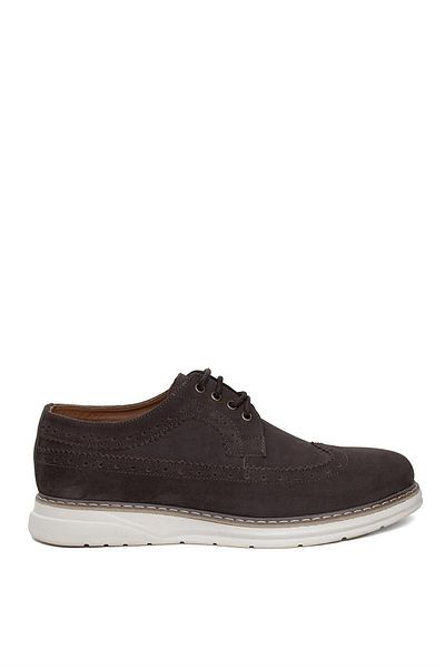 Ayakkabı Fuarı Elit 24YNbl1062N - Ανδρικά παπούτσια casual από γνήσιο δέρμα καφέ