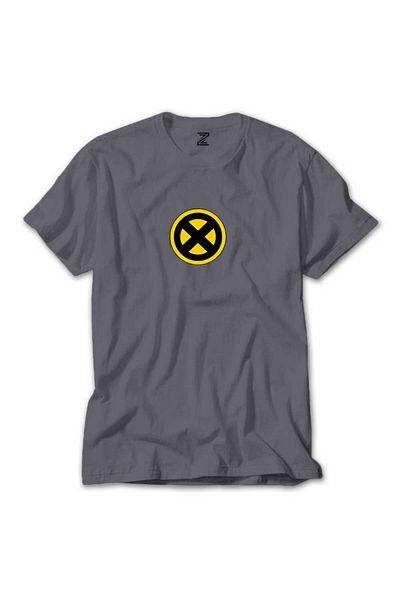 Z zepplin Tricou cu logo X Men Gri - Galben