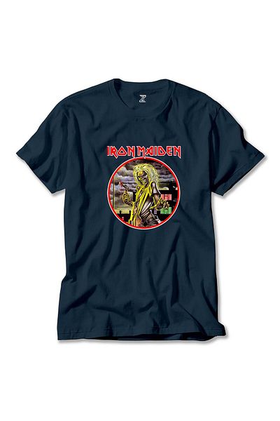 Z zepplin Iron Maiden Killers - Μπλουζάκι Navy Blue