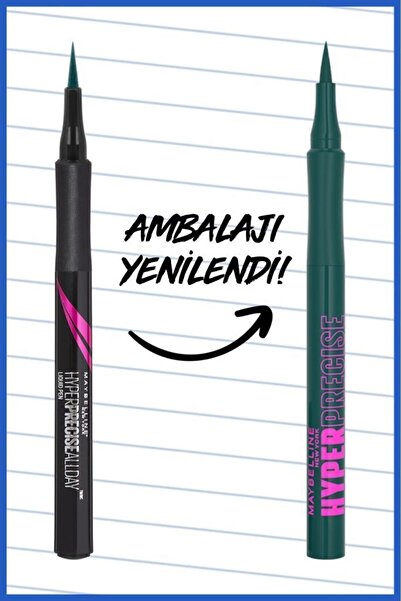 Maybelline New York Hyper Precise All Day Likit Liner 730 Jungle Green