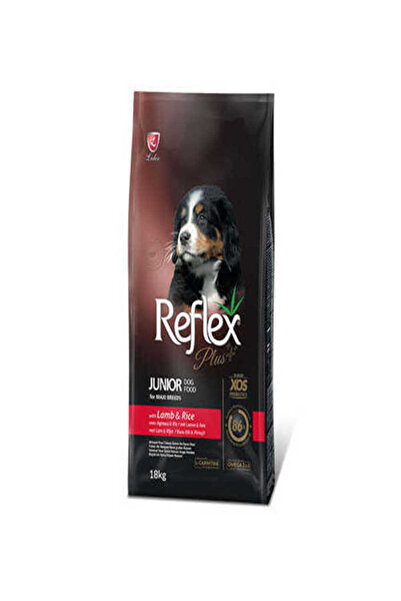 Reflex Plus  Kuzu Etli Pirinçli Büyük Irk Yavru Köpek Maması 18 kg