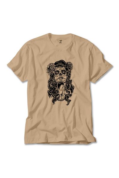 Z zepplin Catrina Cream T-Shirt - La Calavera