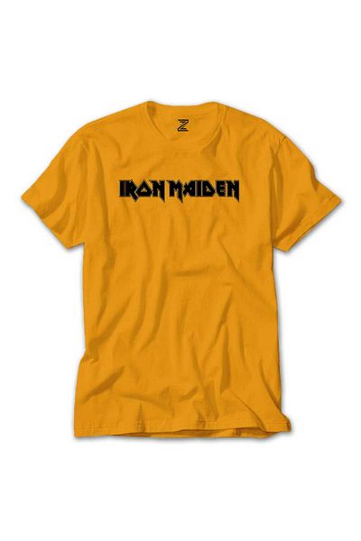 Z zepplin Μπλουζάκι Iron Maiden Black Metallic Yellow