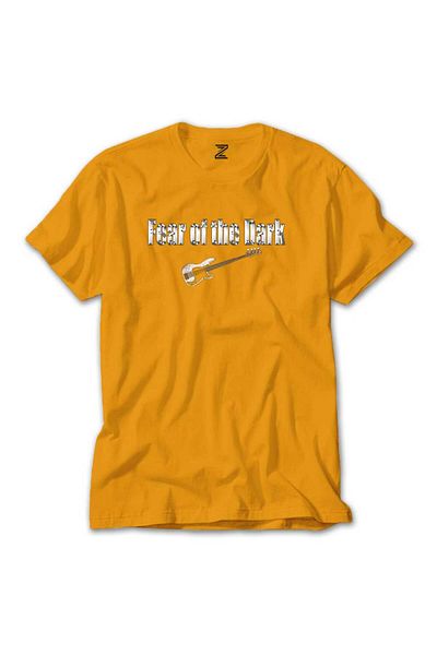 Z zepplin Iron Maiden - Yellow Guitar Fear of the Dark T-Shirt