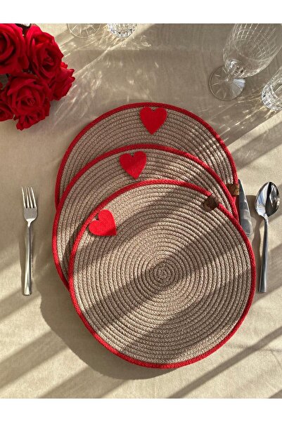 Gegocci Kalpli Hasır 2'li Supla | Amerikan Servis | Sevgililer Günü Supla | J...