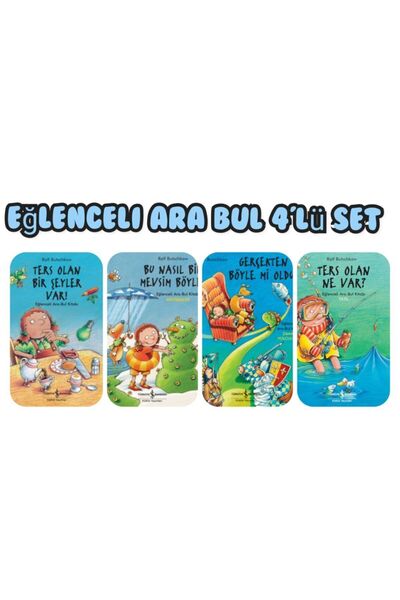 TÜRKİYE İŞ BANKASI KÜLTÜR YAYINLARI Eğlenceli Ara Bul Seti - Ters Olan Ne Var...