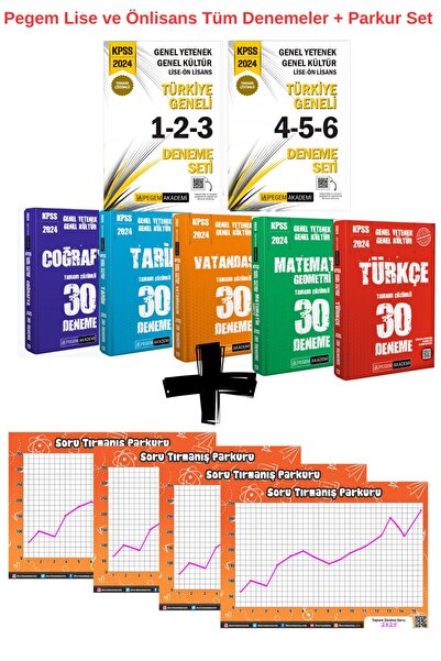Pegem Akademi Yayıncılık Pegem KPSS 2024 Lise ve Önlisans Türkiye Geneli + Tü...