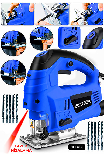 STEİNER Alman 4600 W Lazerli Sjs Metal Şanzuman 6 Kademe Devirli Pandül Ayarl...