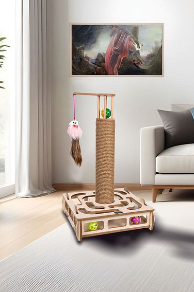Patihomes Square Cat Toy Scratching
