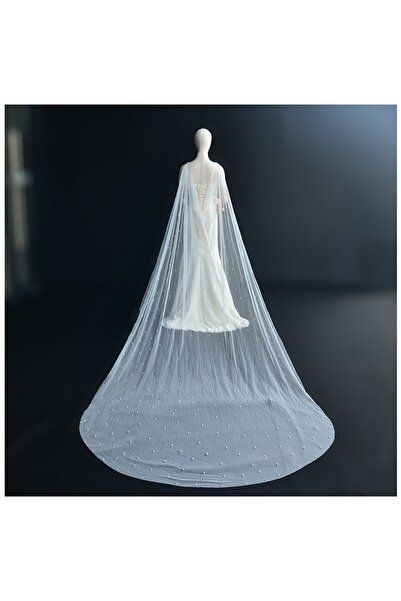 bbays new trend Pearl Beaded Bridal Veil, 2Mtgelin, Veil, Wedding Dress Acces...