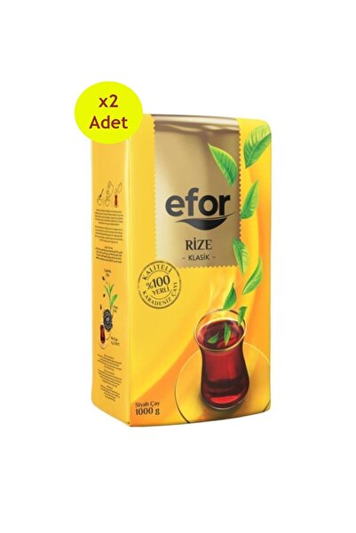 EFOR ÇAY Efor Rize Klasik Dökme Siyah Çay - 1000gr X 2 Adet
